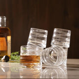 Spinning Whiskey Glass Set - 360°|Designer Bar Glasses| Set of 6