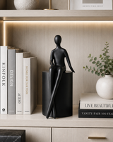 Man Sitting | Figurine | Modern Decor | Black