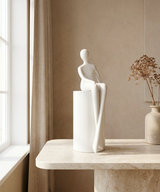 Man Sitting | Figurine | Modern Decor | White