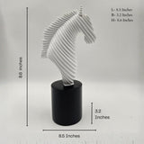 Half Horse Face | Wall Art | Luxury Decor | White