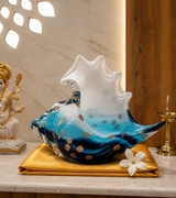 Crystal Shankh | Showpiece | Spiritual Decor | Blue
