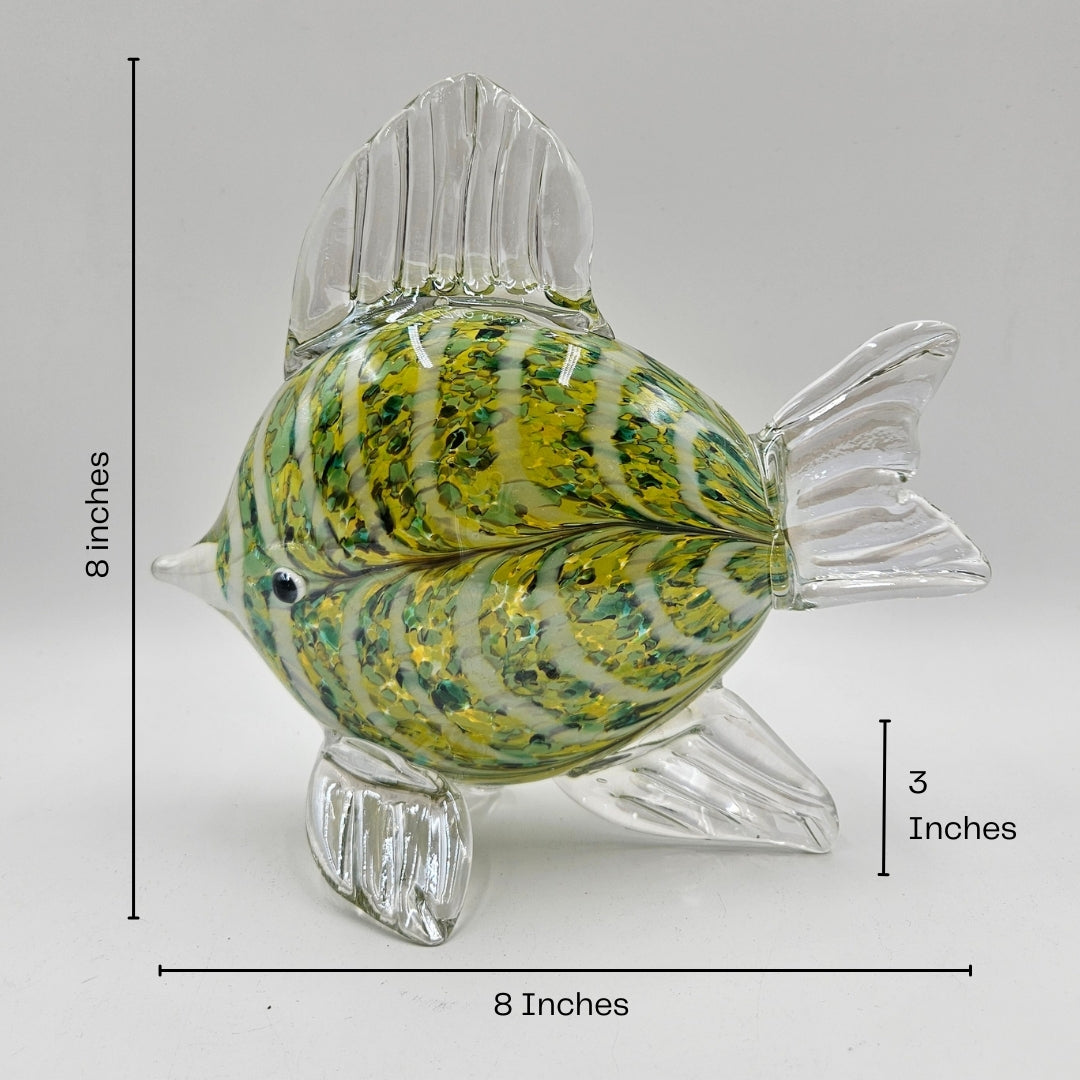 Crystal Fish | Showpiece | Home Decor | Green