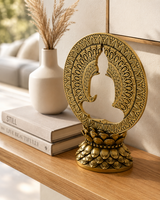 Hollow Buddha | Statue | Meditation Decor | Golden