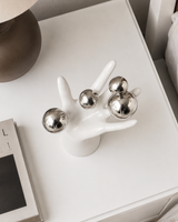 Harmony Hand Art Sculpture – Contemporary Home Decor Accent | White