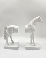 Half Horse | Book Holder | Decorative Bookend | White
