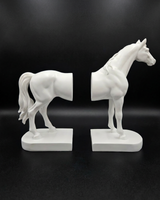 Half Horse | Book Holder | Decorative Bookend | White
