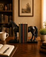 Half Horse | Book Holder | Decorative Bookend | Black