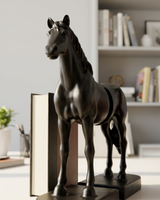 Half Horse | Book Holder | Decorative Bookend | Black