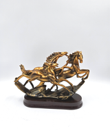 3 Running Horses | Showpiece | Vastu Home Decor | Golden