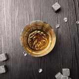 Royal Lion Base Whiskey Glasses - Premium DOF Tumblers (Set of 6) | 320 ml