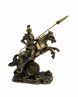 Warrior with Sword | Statue | Decorative Showpiece | Golden