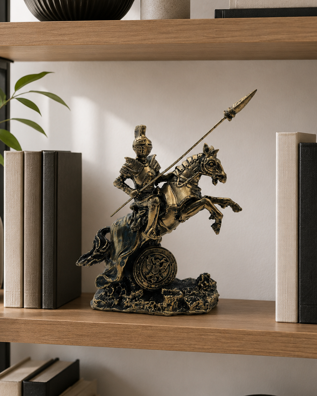 Warrior with Sword | Statue | Decorative Showpiece | Golden