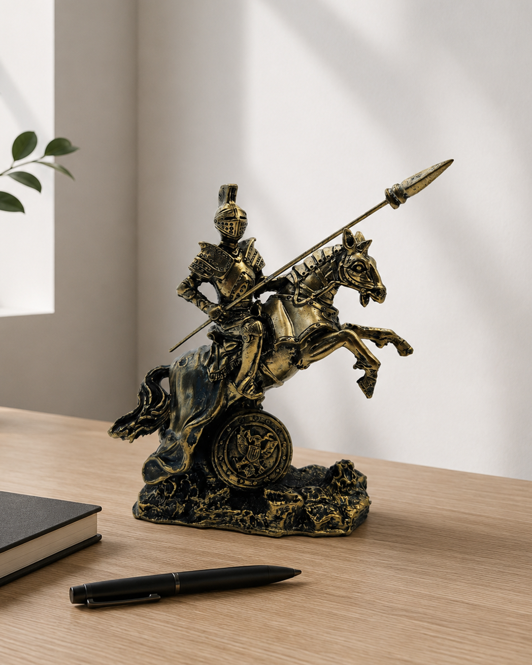 Warrior with Sword | Statue | Decorative Showpiece | Golden