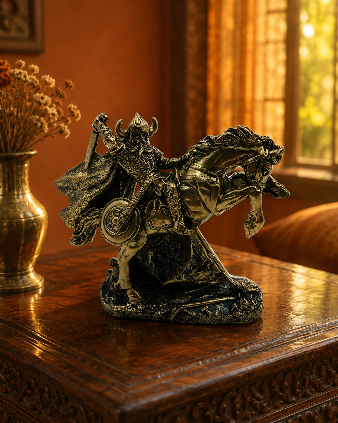 Warrior | Figurine | Home Decor | Golden