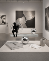 Man on Crystal Circle | Figurine | Abstract Decor | Classic