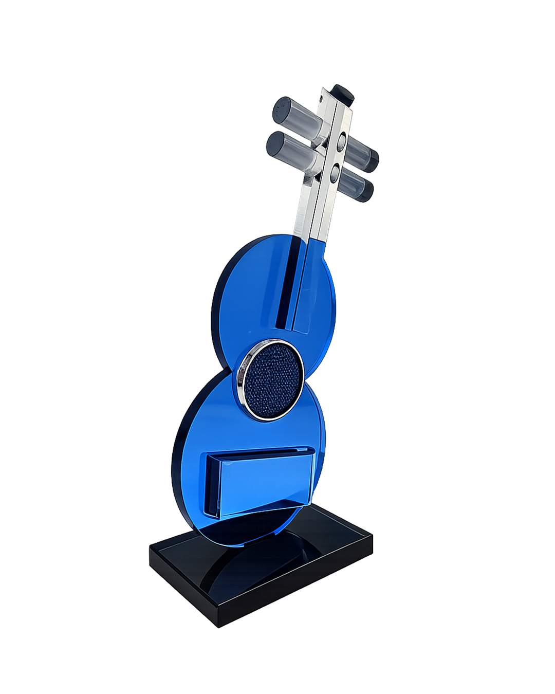 Crystal Guitar | Miniature | Decor Accent | Blue
