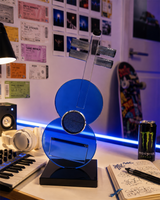 Crystal Guitar | Miniature | Decor Accent | Blue