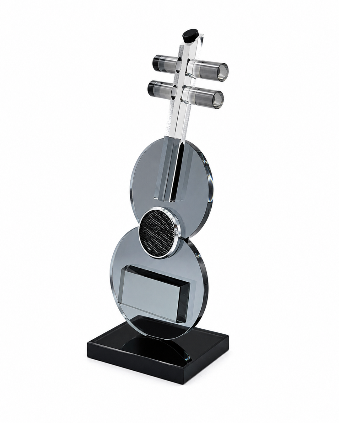 Crystal Guitar | Miniature | Decor Accent | Black