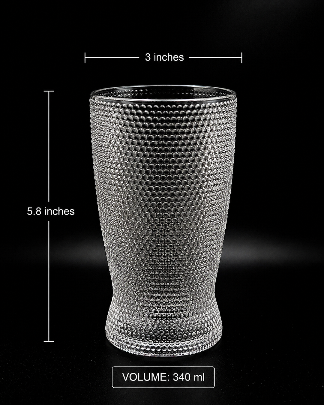 Beer Glass Dotted | Glassware | Bar Use | Classic