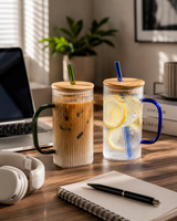 Straw Mug Set | Glassware | Beverage Use | Set