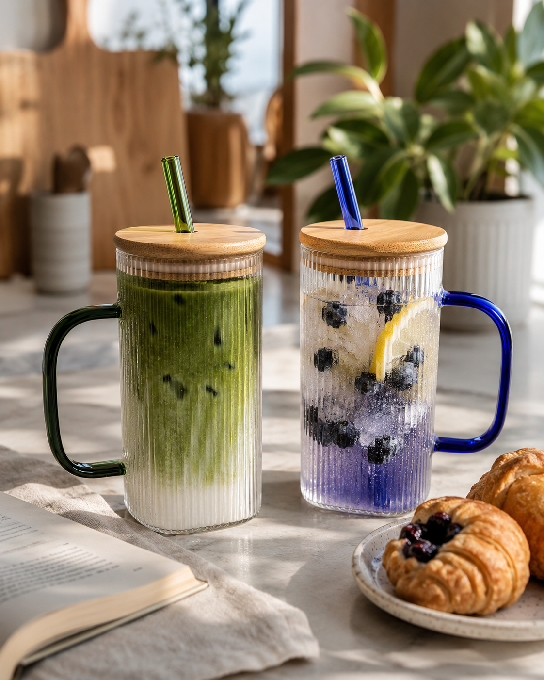 Straw Mug Set | Glassware | Beverage Use | Set