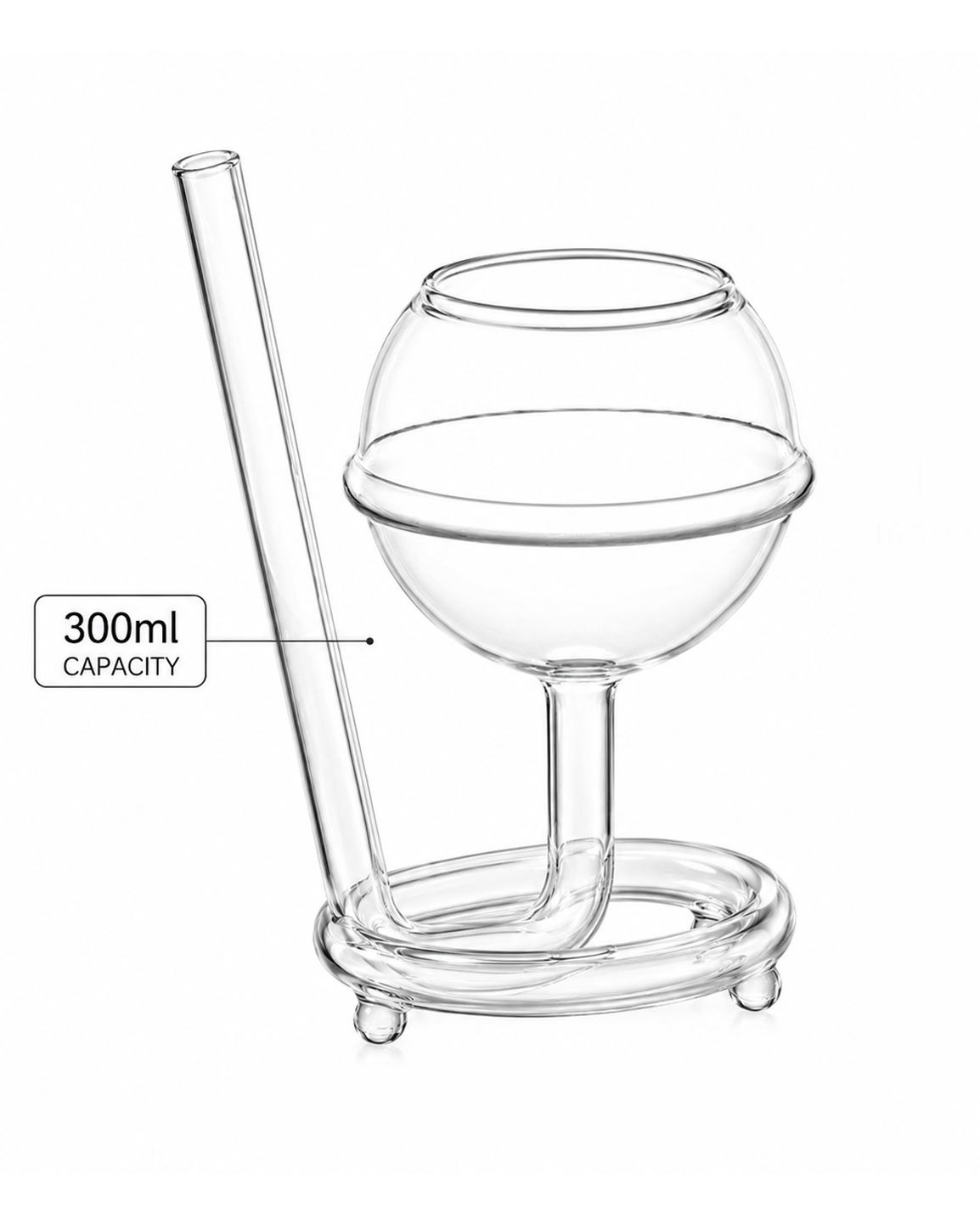 Classic Mocktails Glass | 300ml | Premium Cocktail Glassware for Cocktails,, Champagne & Home Bar