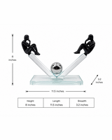 Crystal Men Balance | Sculpture | Artistic Decor | Classic