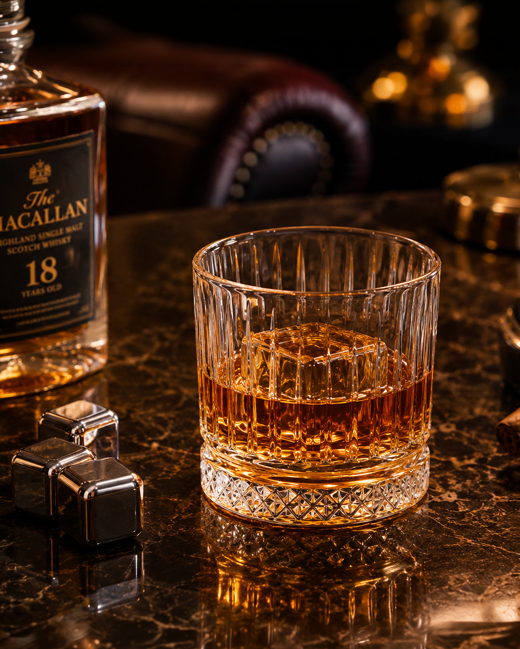 Royal Crystal Whiskey Tumbler Set of 6 | 360ml Each | Premium DOF Glasses for Scotch, Bourbon, Whiskey & Cocktails