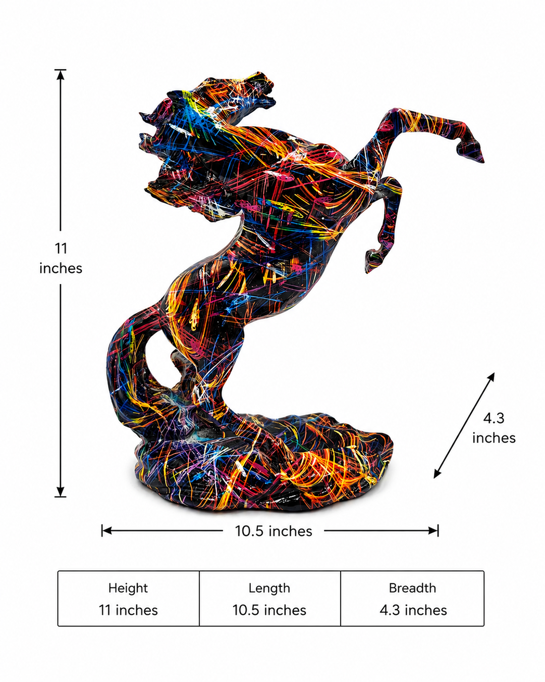 Horse Standing | Figurine | Home Decor | Multicolor
