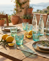 Water Glass | Glassware | Daily Use | Blue Green