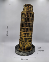 Leaning Tower | Showpiece | Travel Decor | Golden