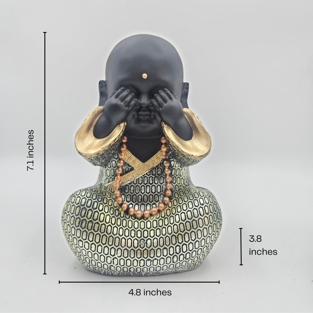Laughing Buddha Set | Figurine Set | Feng Shui Decor | 3 Pc