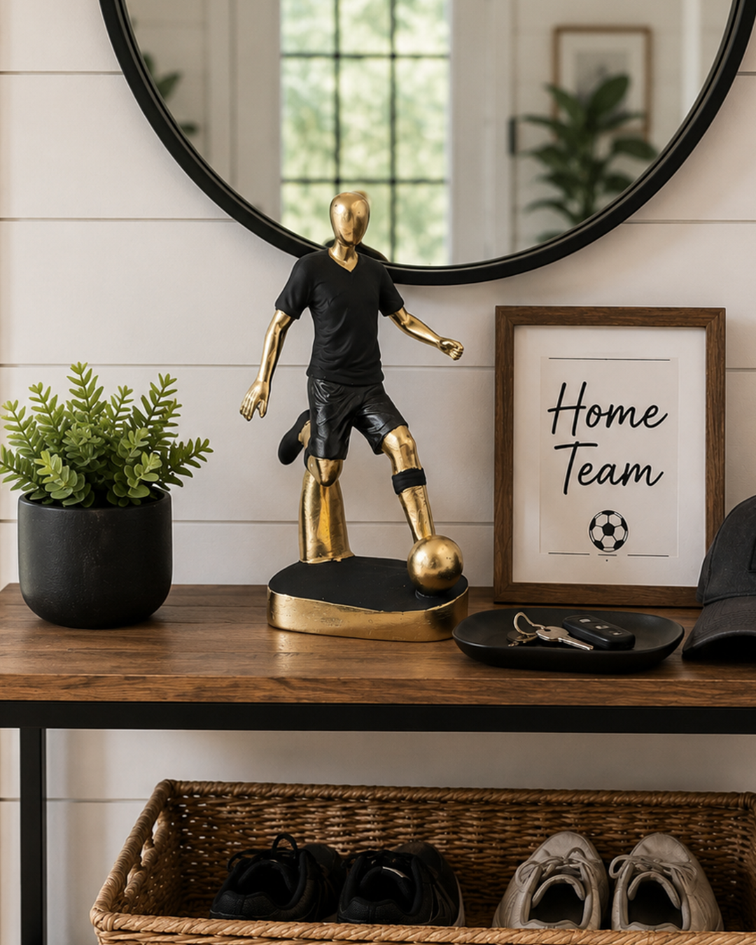 Football Player | Figurine | Sports Decor | Blue