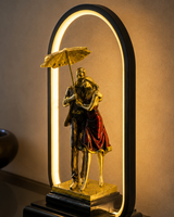 Couple Hug with Light Umbrella | Figurine | Romantic Decor | LED