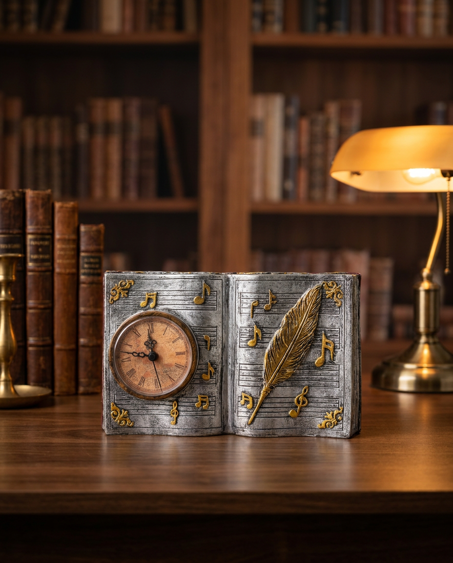 Book with Watch | Showpiece | Study Decor | Classic