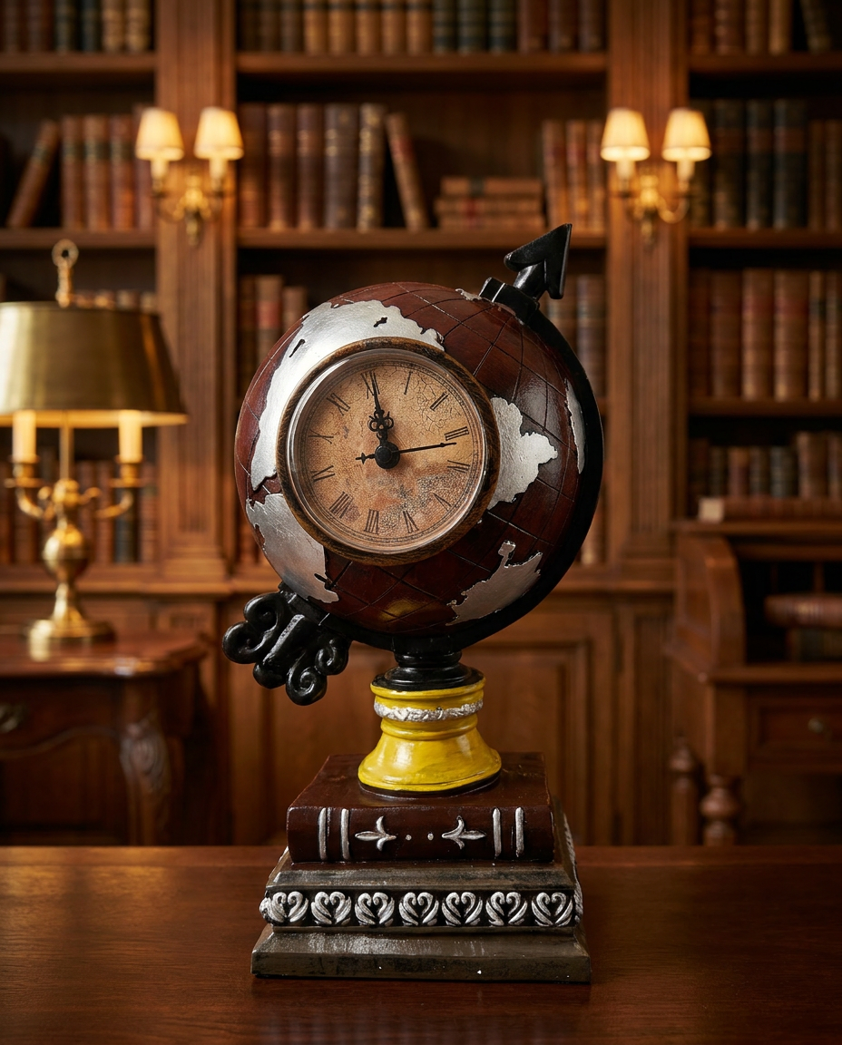 Globe with Watch | Showpiece | Study Decor | Classic
