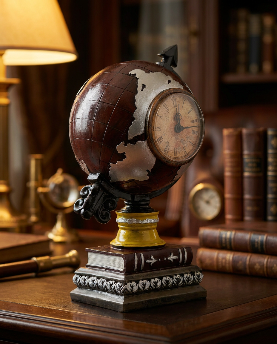 Globe with Watch | Showpiece | Study Decor | Classic