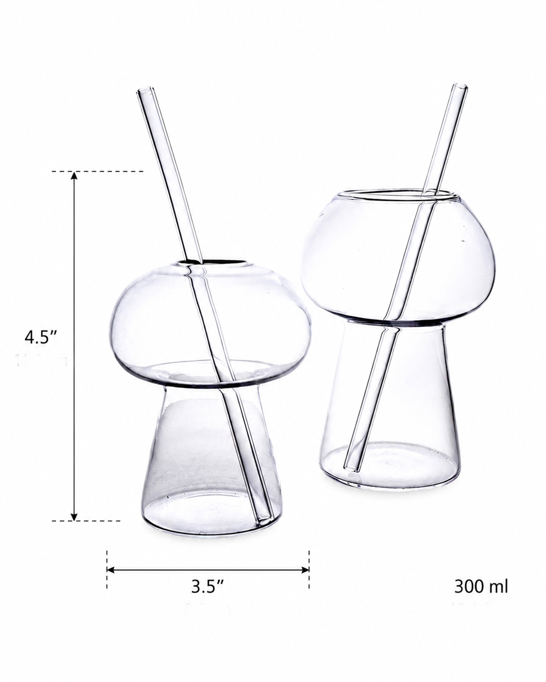 Mushroom Glass | Glassware | Beverage Use | 300ml