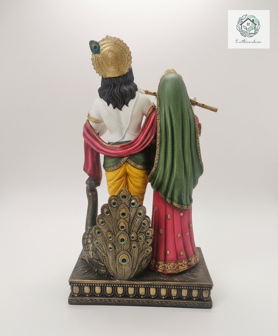 Radha Krishna | Idol Set | Spiritual Decor | Multicolor