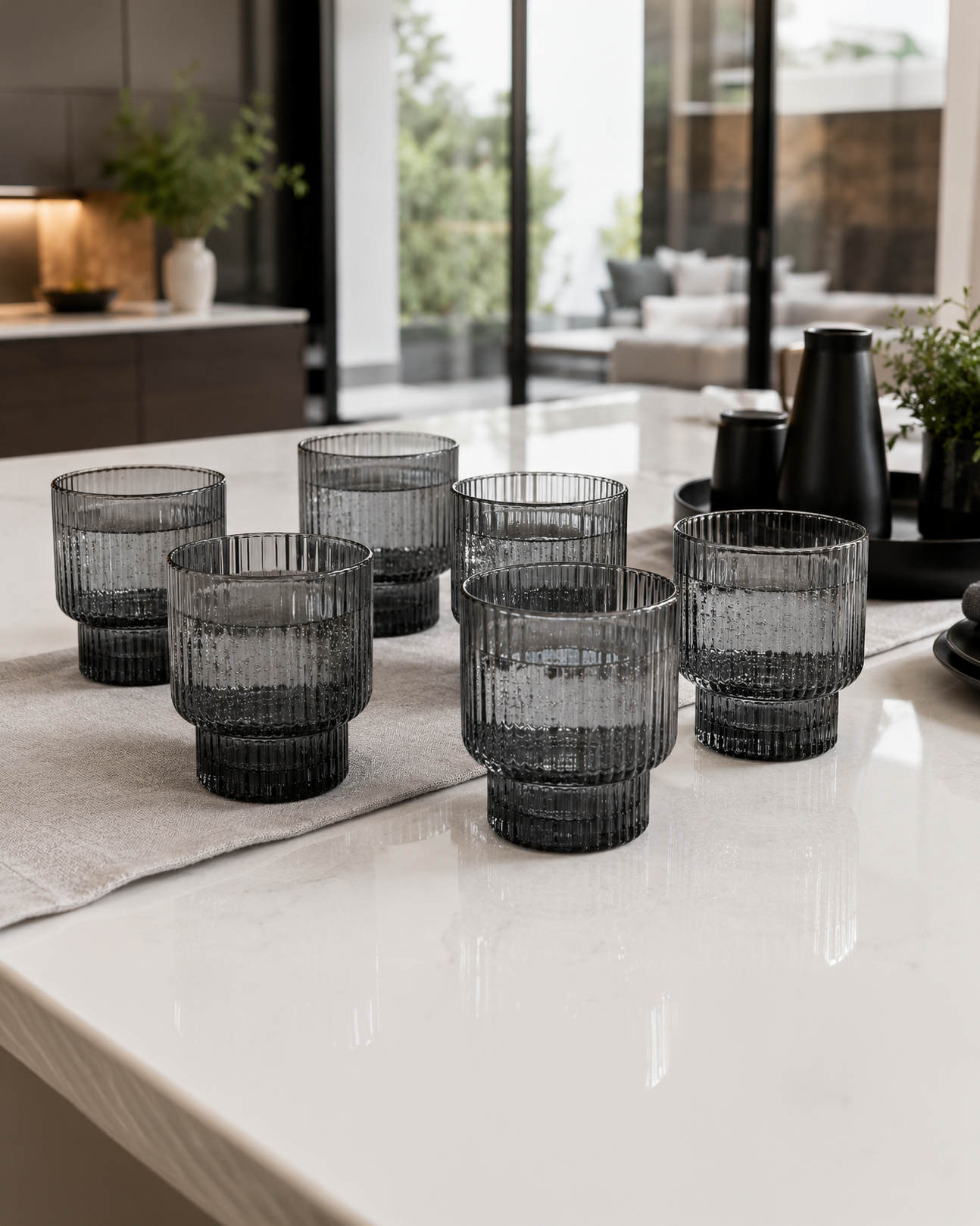 Water Glass | Glassware | Premium Use | Black