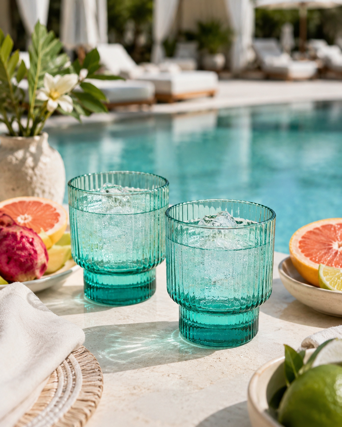 Water Glass | Glassware | Premium Use | Green