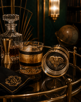 Designer Whiskey Glass | Glassware | Bar Use | Gold