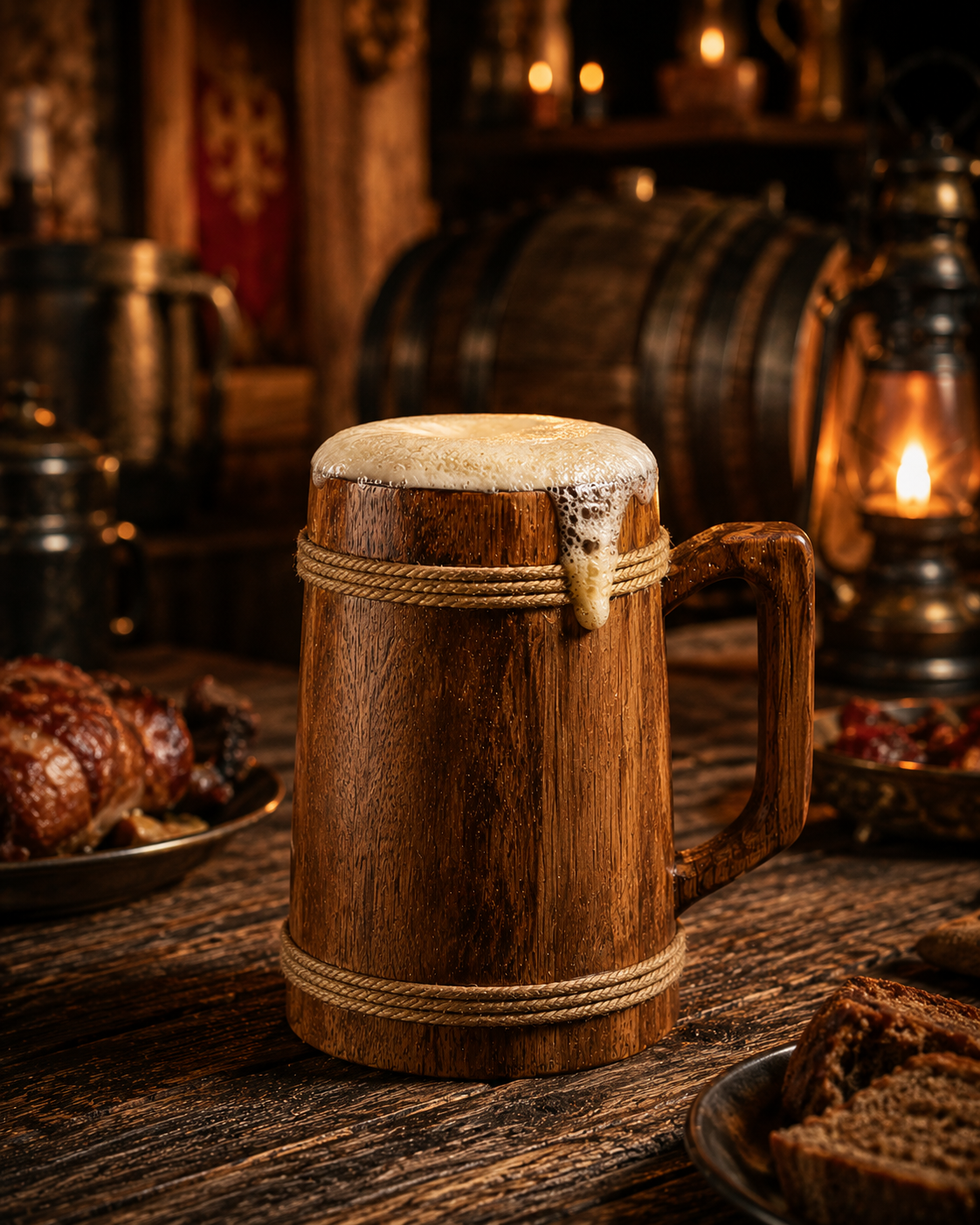 Wooden Beer Mug | Glassware | Rustic Use | Classic