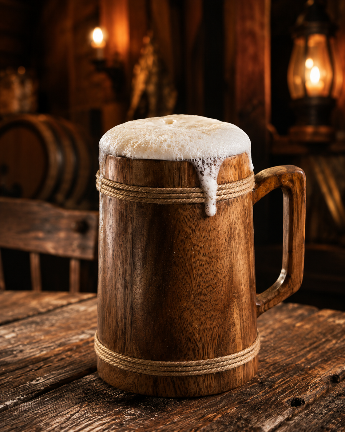 Wooden Beer Mug | Glassware | Rustic Use | Classic