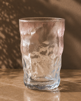 Frosted Texture Water Glass Set | Pink, Blue | Water, Juice & Mocktail Tumblers | Everyday Drinkware | Set of 6