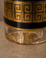Designer Whiskey Glass Set of 6 | Elephant Base DOF Tumblers | 320 ml | Gold