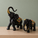 Premium Elephant Pair Statue for Home Decor | Vastu Decorative Showpiece | Symbol of Strength, Wisdom & Prosperity