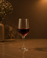 Ribbed Wine Glass Set – Elegant Red & White Wine Glasses | Luxury Tableware | Set of 6