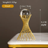Luxury Crystal Ball Showpiece with Gold Stand | Premium Home Decor | Decorative Tabletop Accent